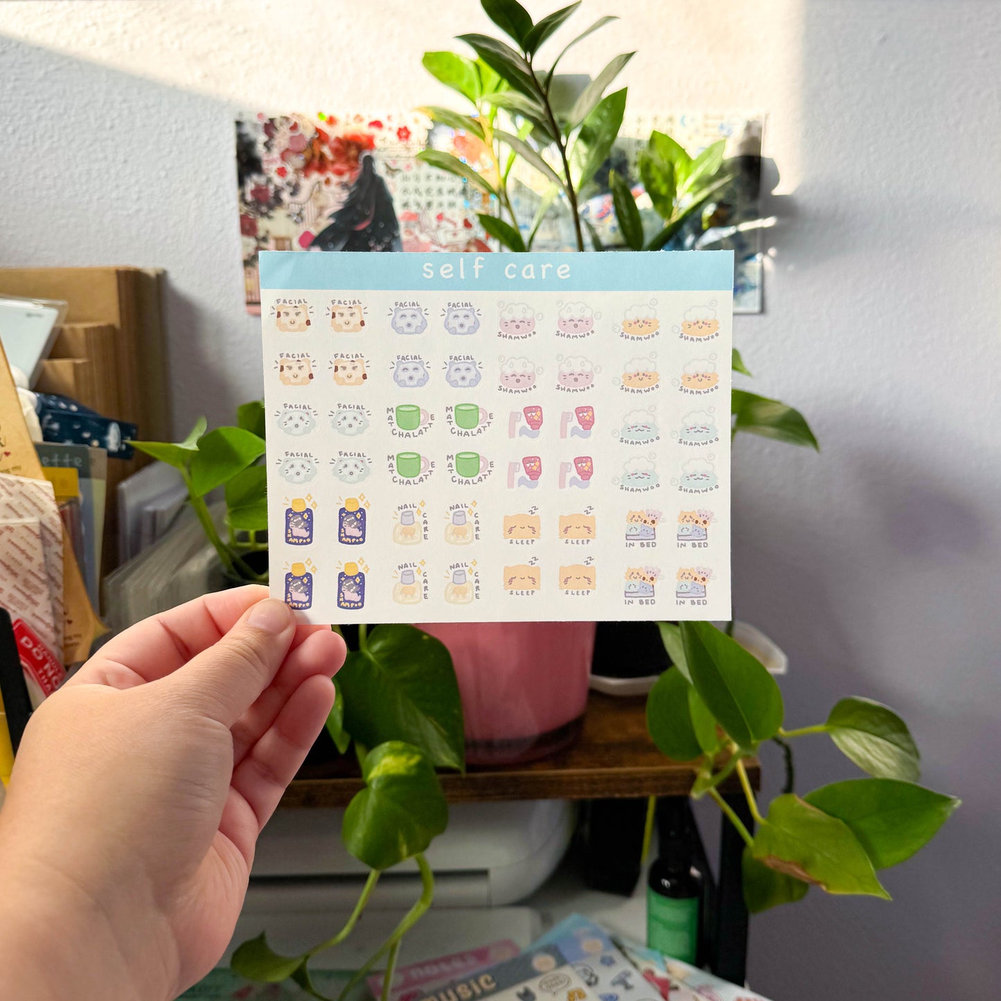 self care planner sticker