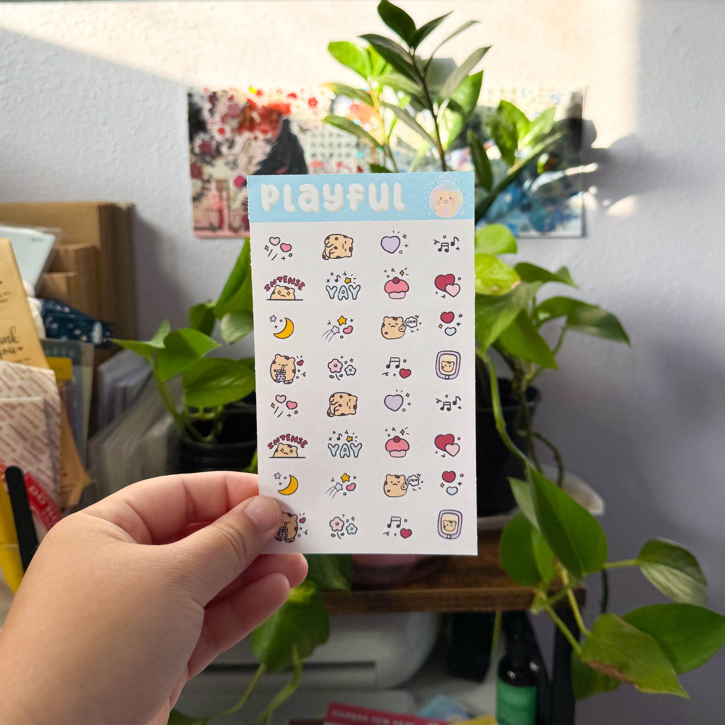 playful kilala sticker sheet