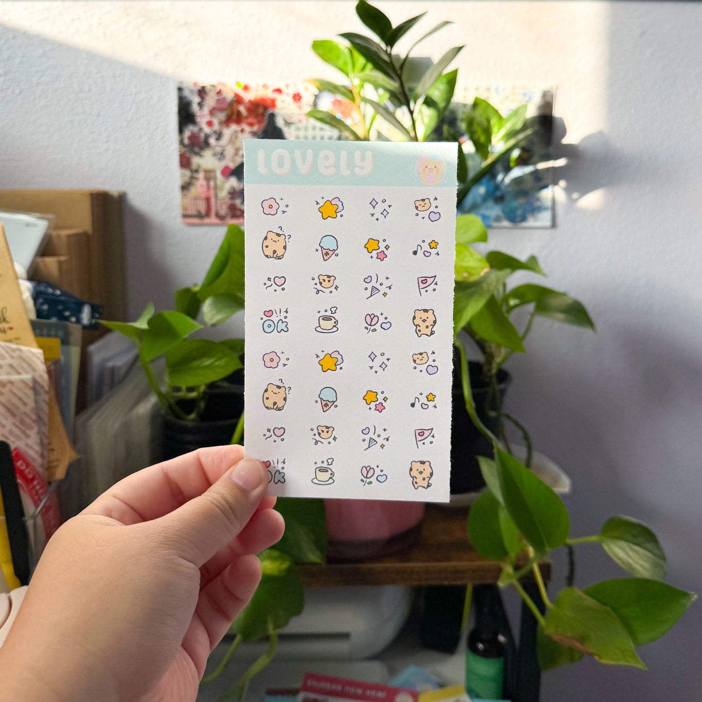 lovely kilala sticker sheet