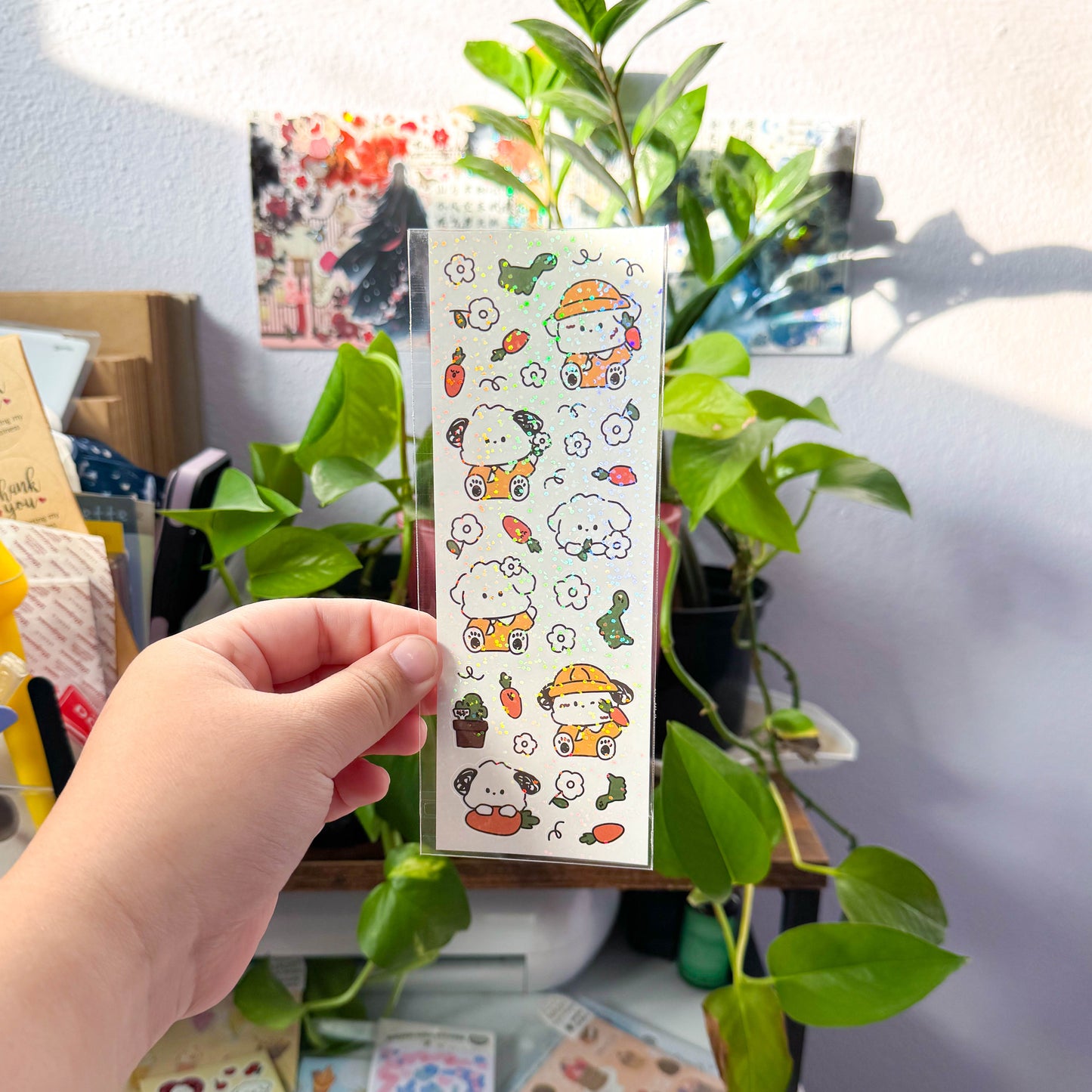 snow dressed sticker sheet