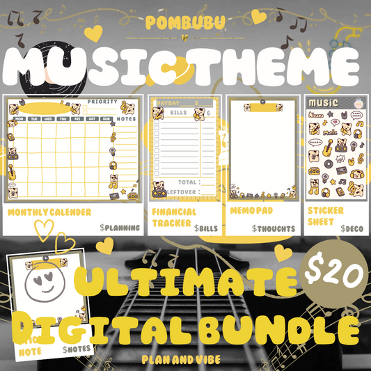 Music Theme Planning DIGITAL Bundle