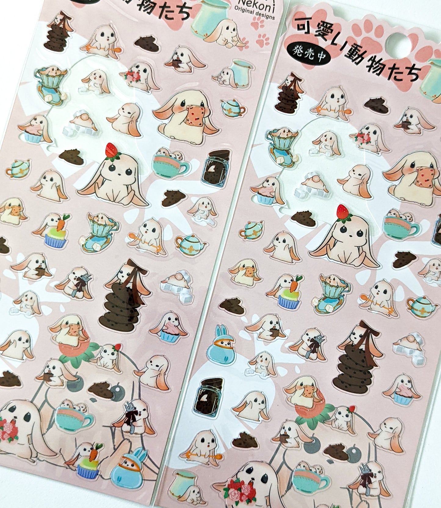 bunny sticker sheet