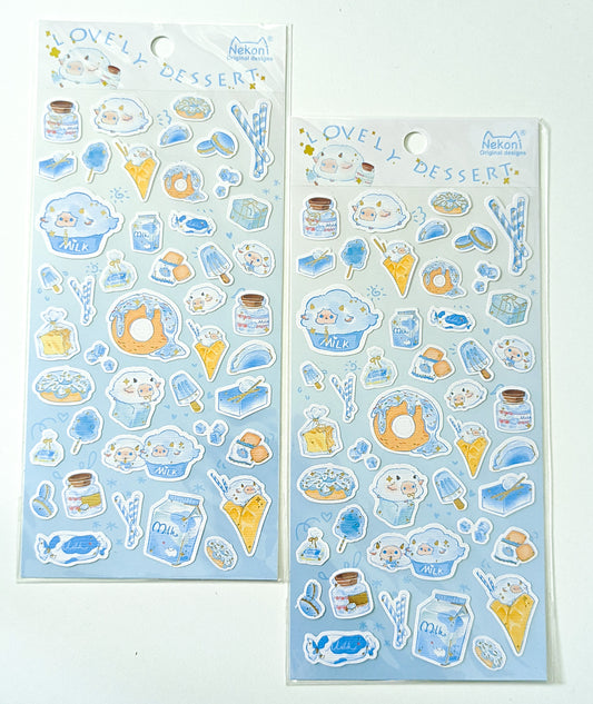 nekoni dessert sheep sticker sheet
