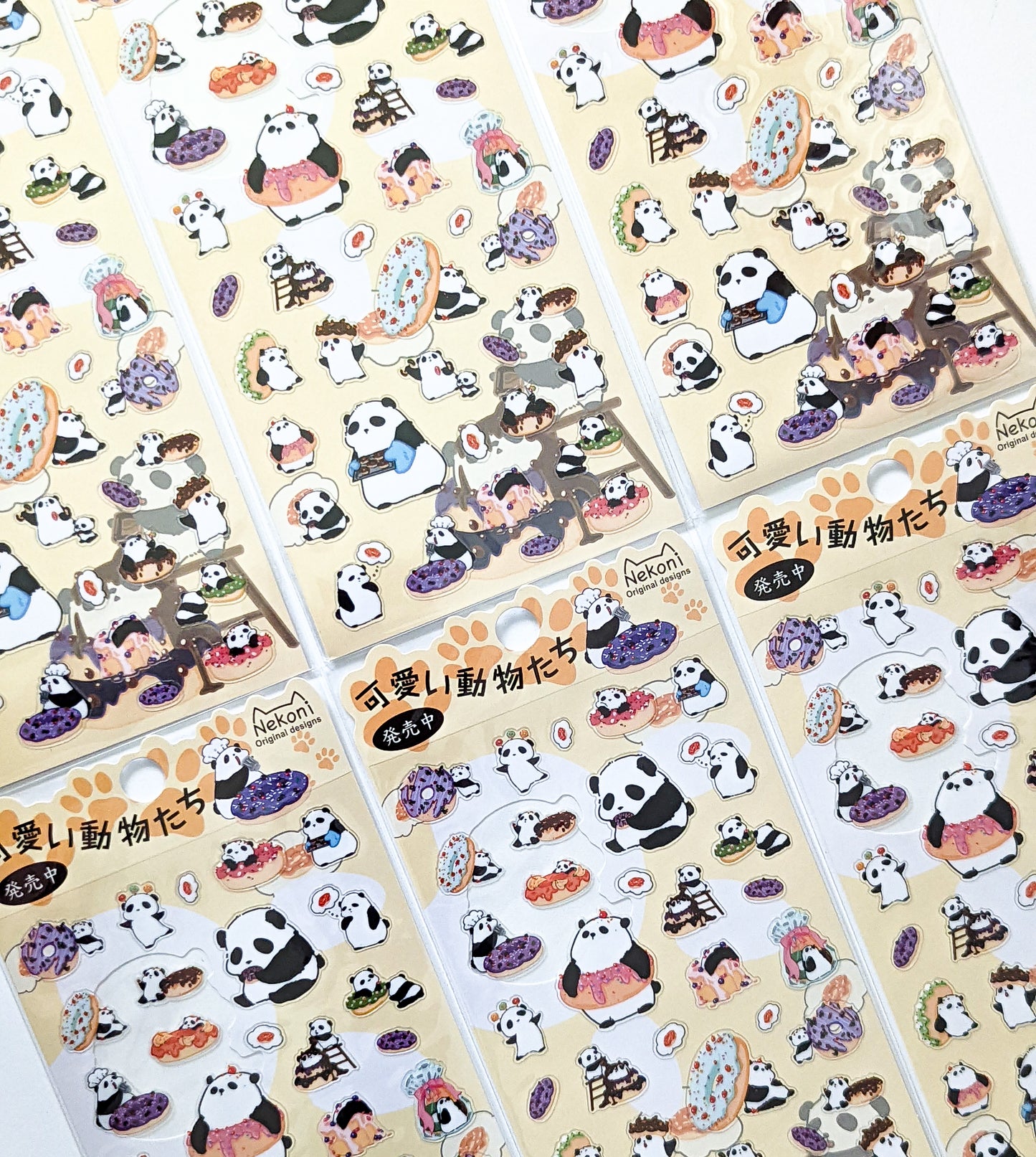 chef panda sticker sheet