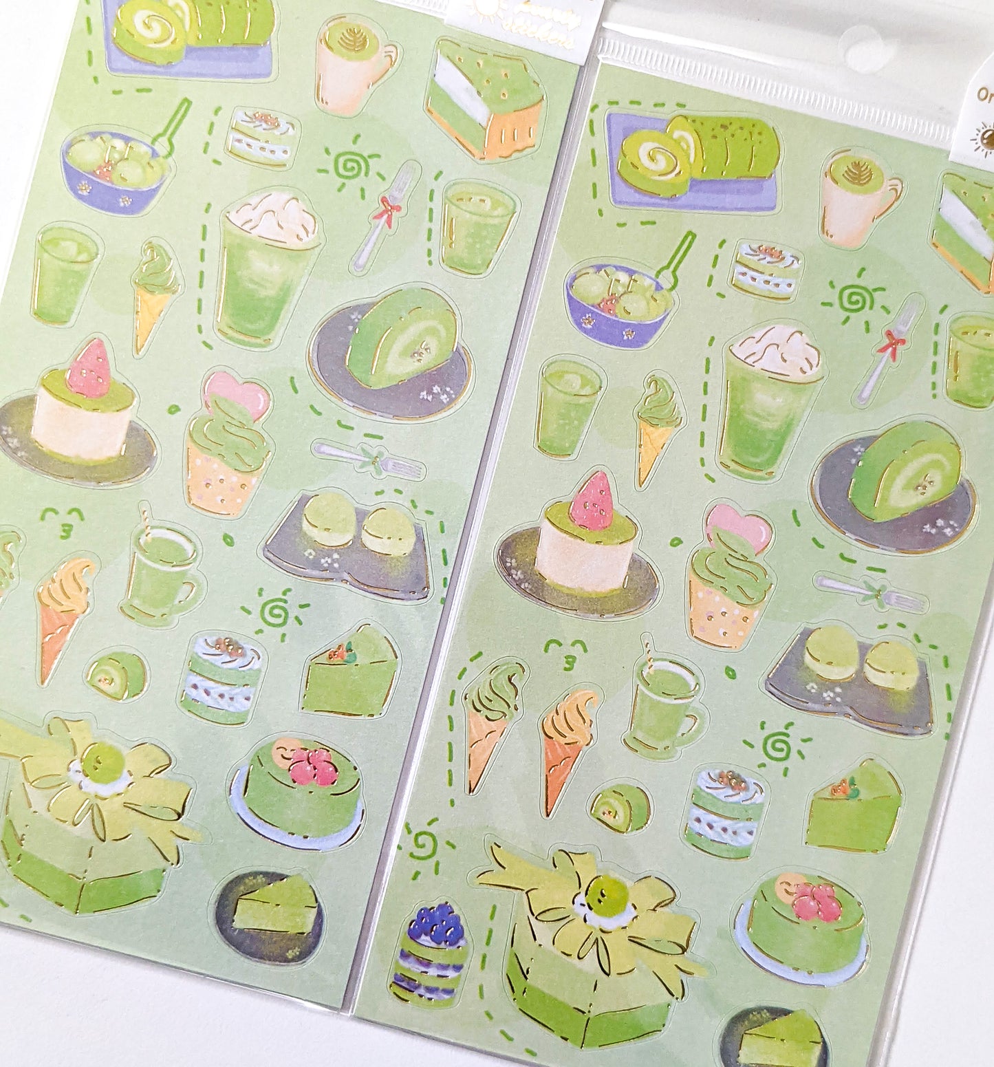 nekoni matcha sticker sheet