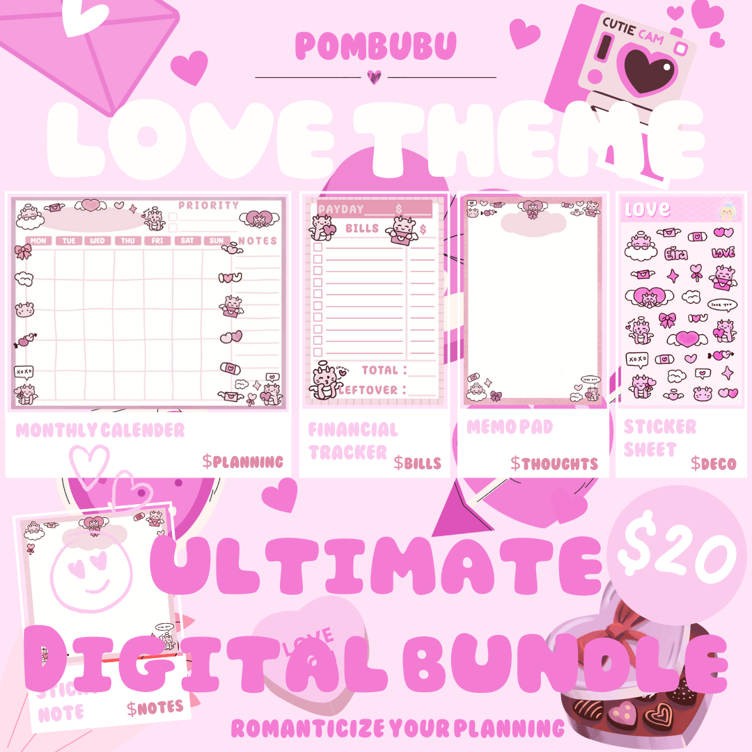 Love Theme Planning DIGITAL Bundle