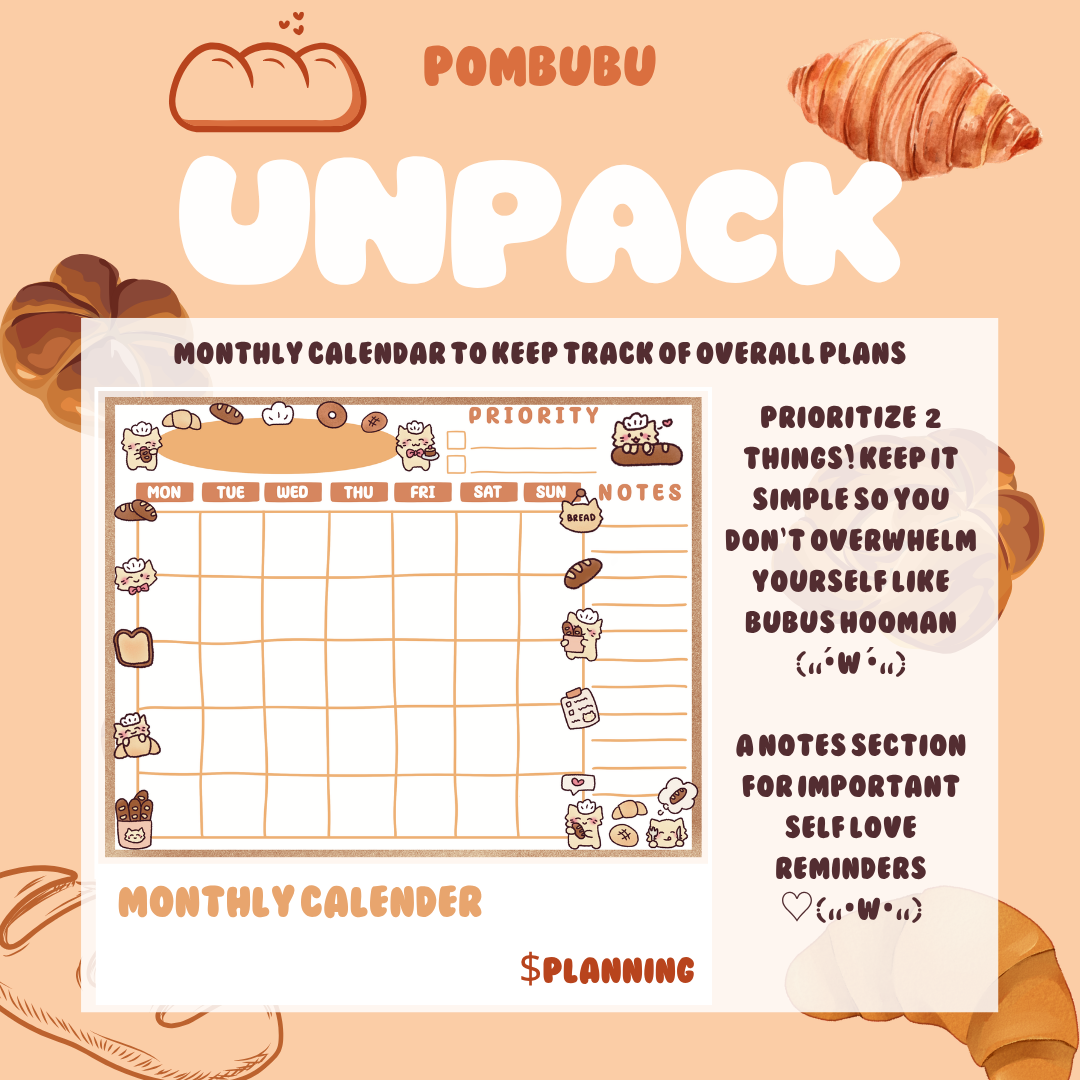 PRINTABLE Bread Theme Planning DIGITAL Bundle