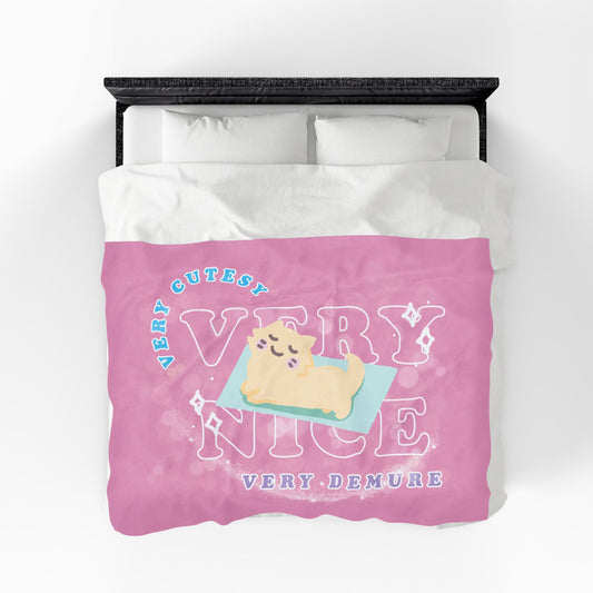 Very Demure Bubu Velveteen Plush Blanket
