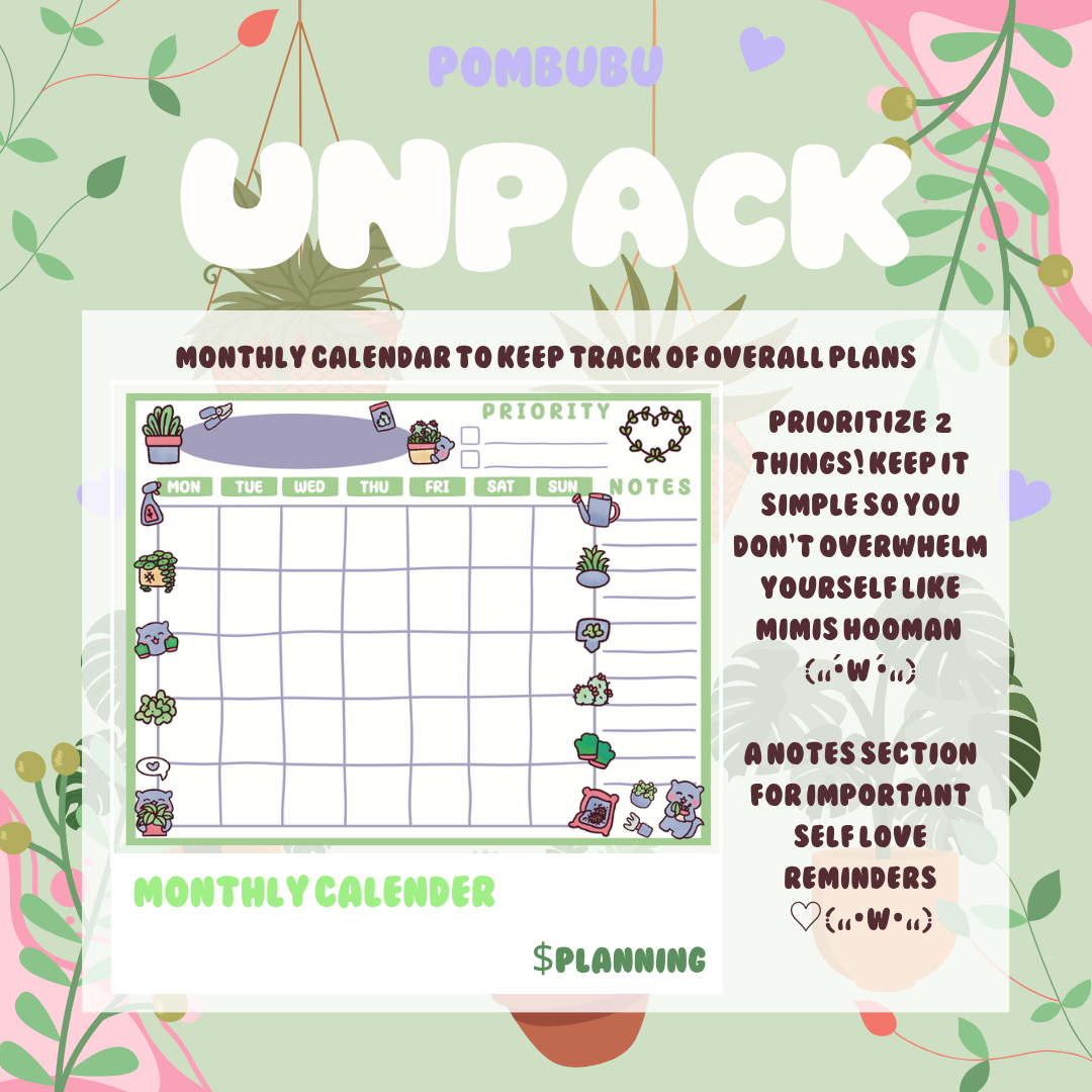 PRINTABLE Plant Theme Planning DIGITAL Bundle