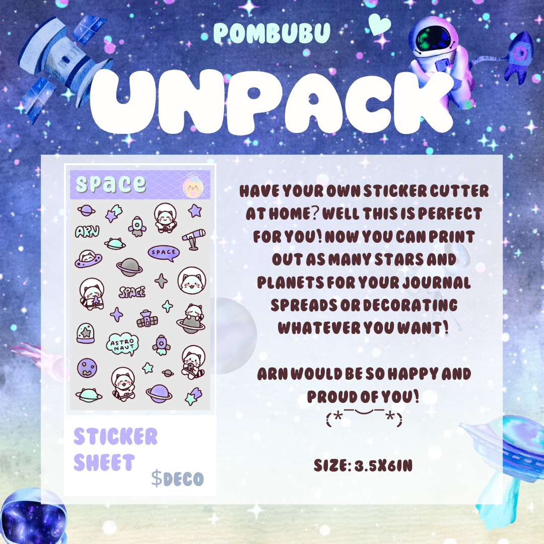 PRINTABLE Space Theme Planning DIGITAL Bundle
