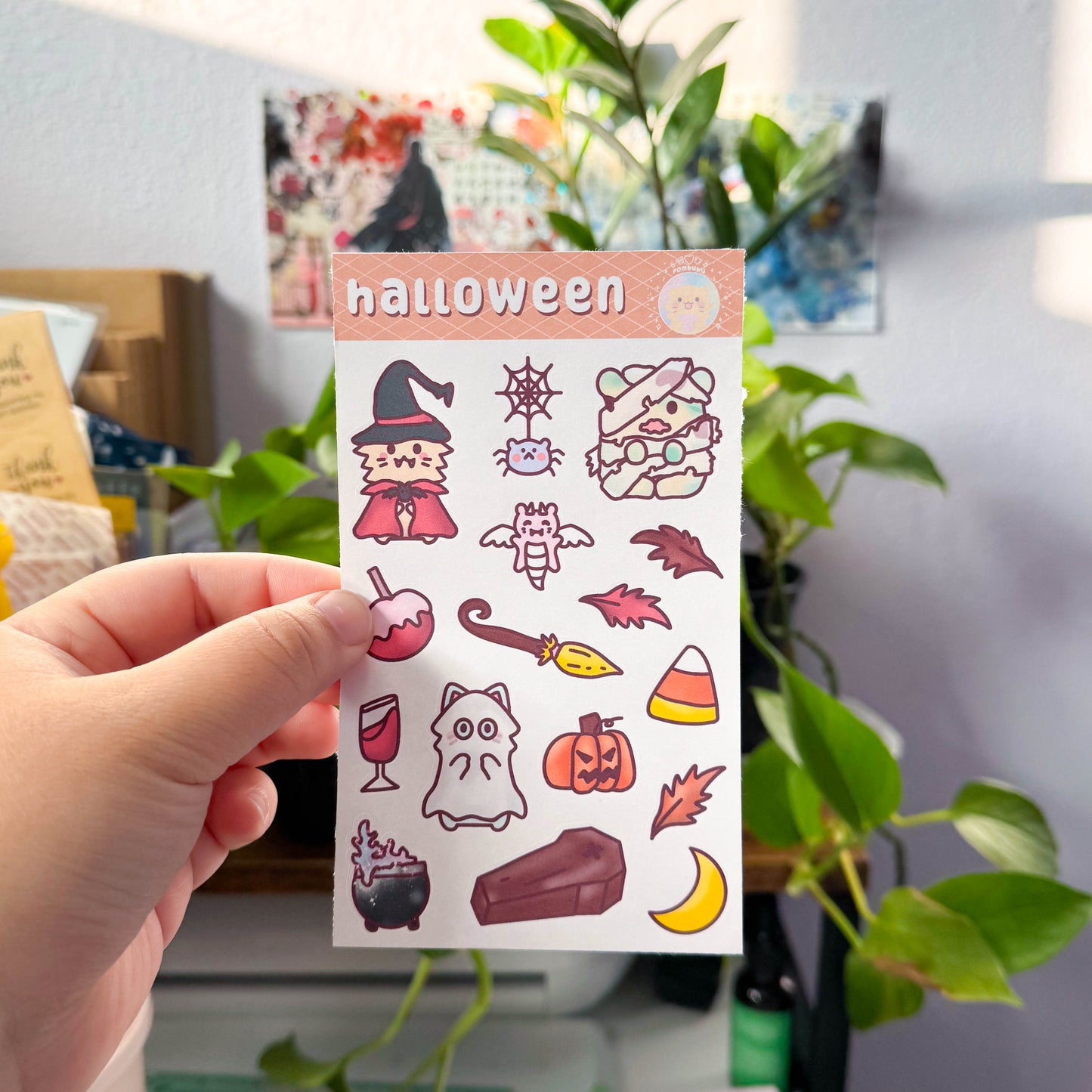 halloween bu sticker sheet