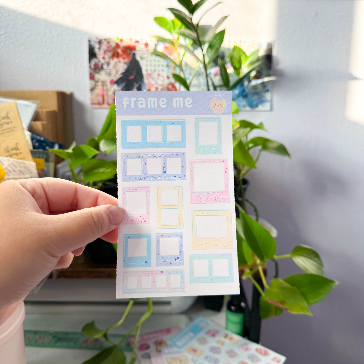frame me sticker sheet