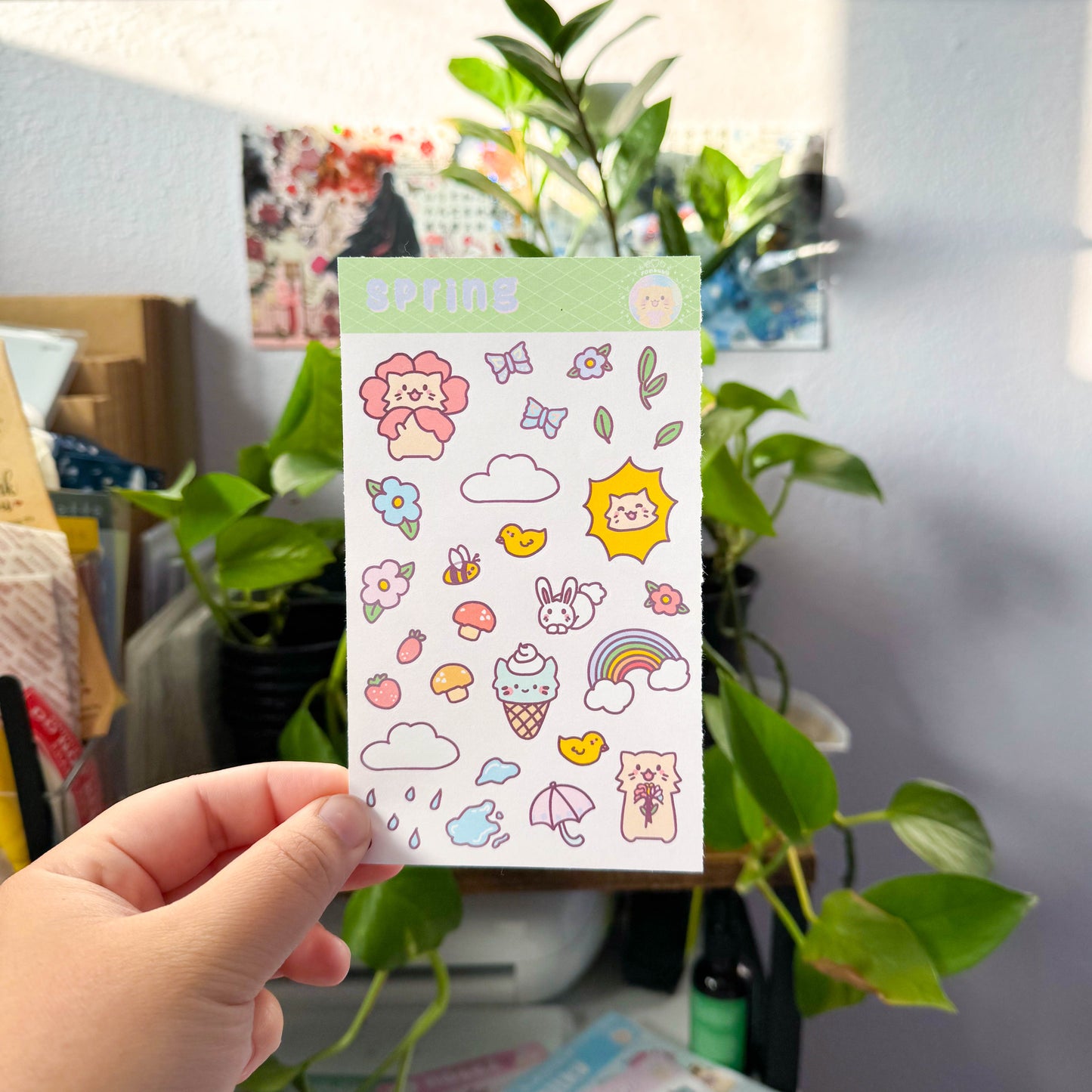 spring bu sticker sheet
