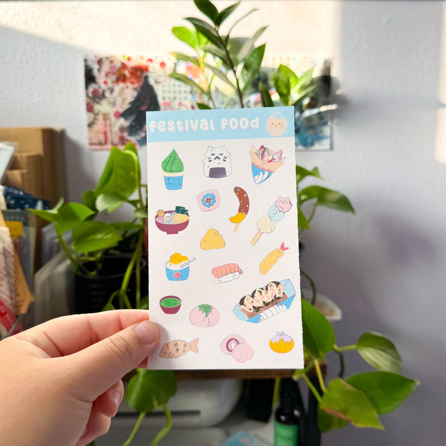 japanese festival stickers