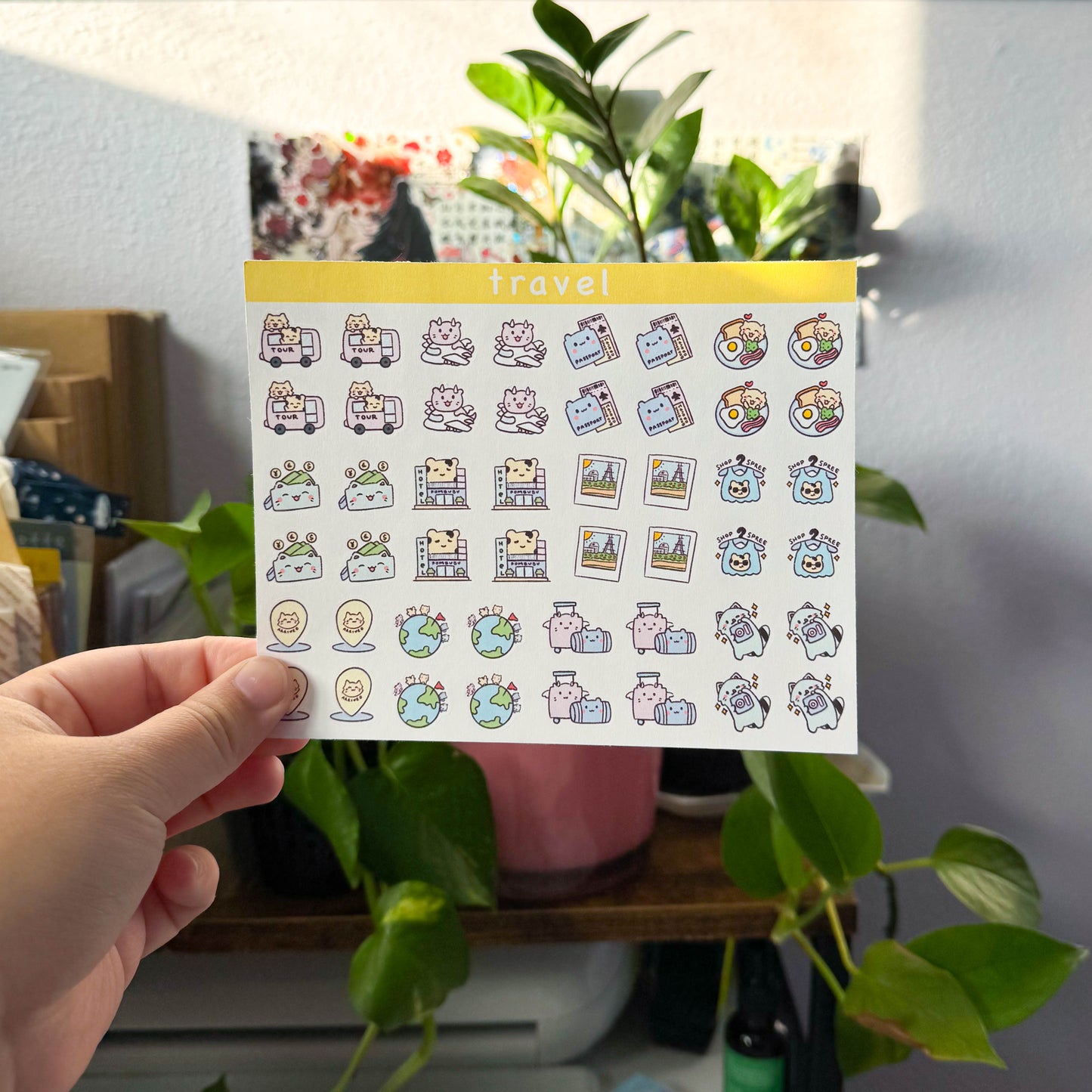 travel planner sticker