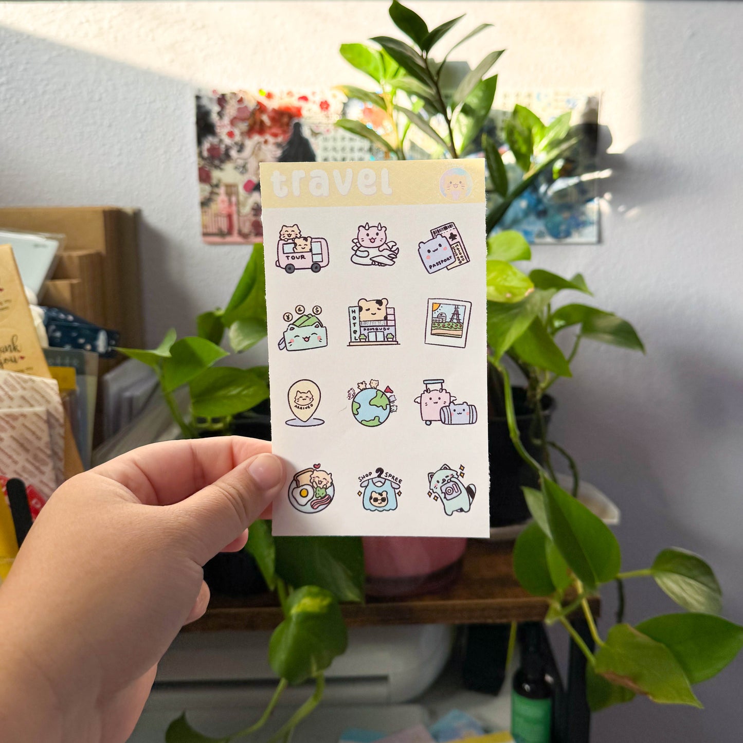 travel planner sticker