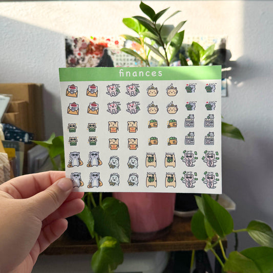 finances planner sticker