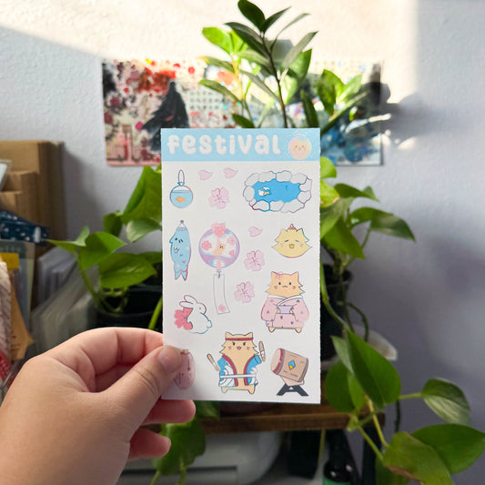 japanese festival stickers
