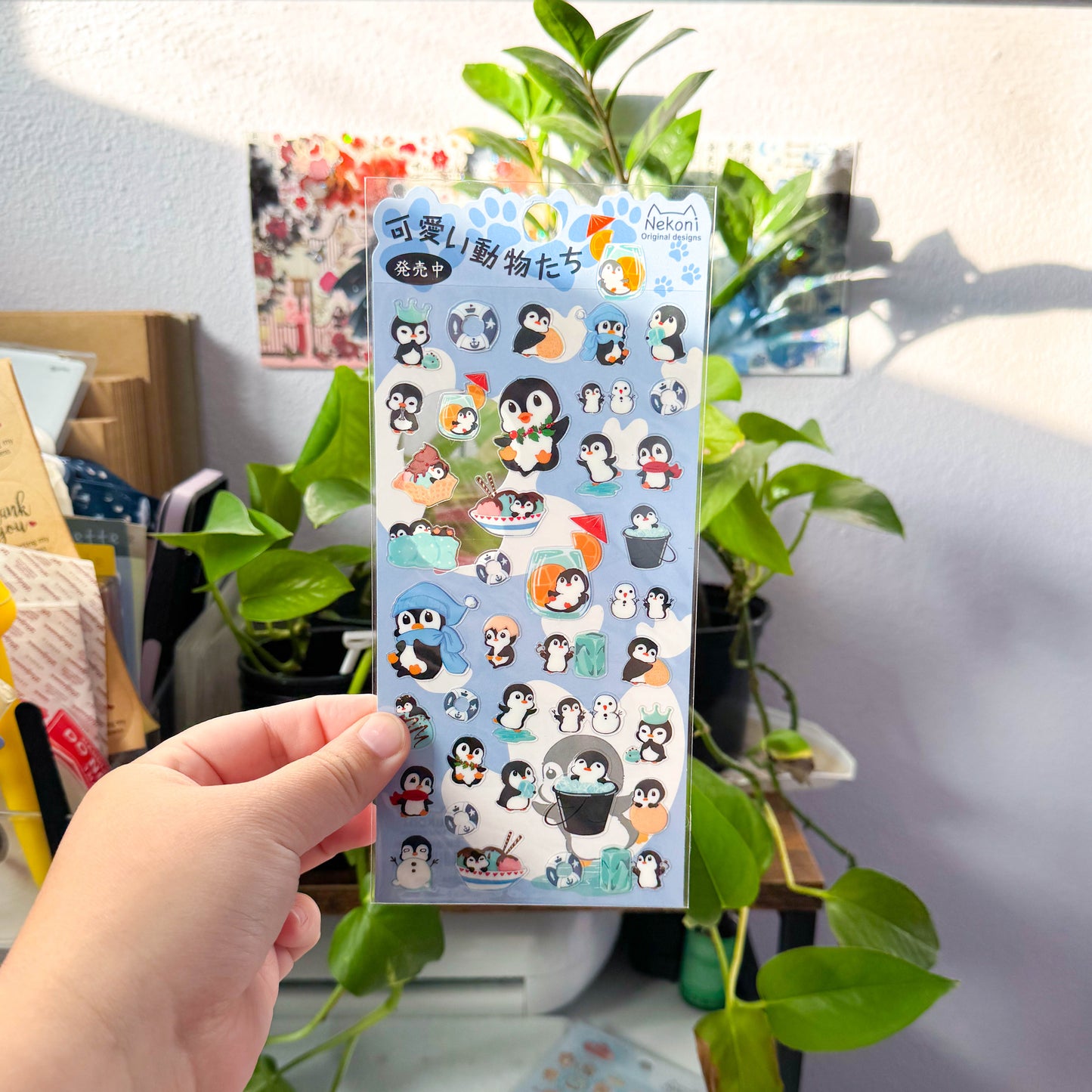 penguin sticker sheet