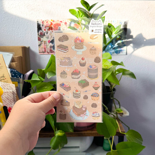 nekoni chocolate sticker sheets