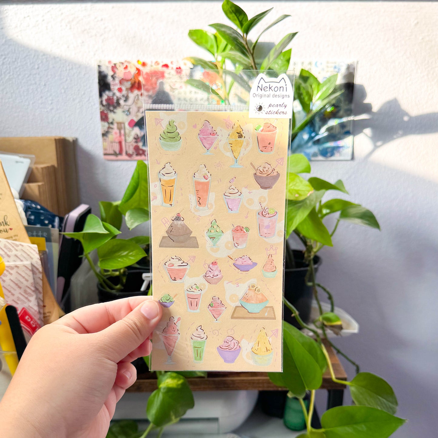 nekoni sorbet sticker sheet