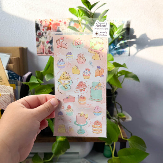 nekoni cake sticker sheet