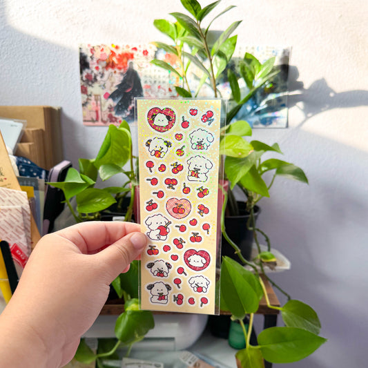 snow cherry sticker sheet