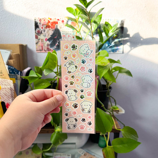 snow's paw sticker sheet