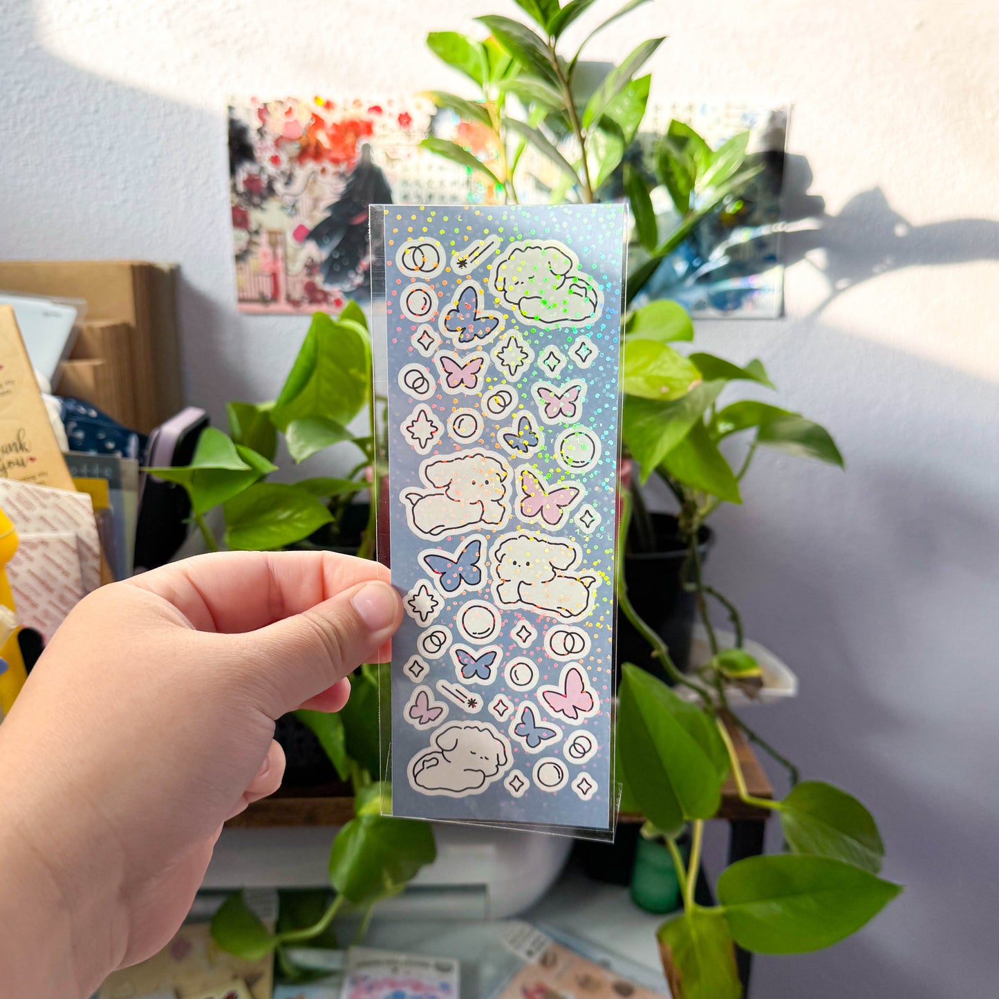 snow play sticker sheet