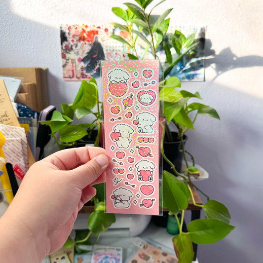 snow love sticker sheet