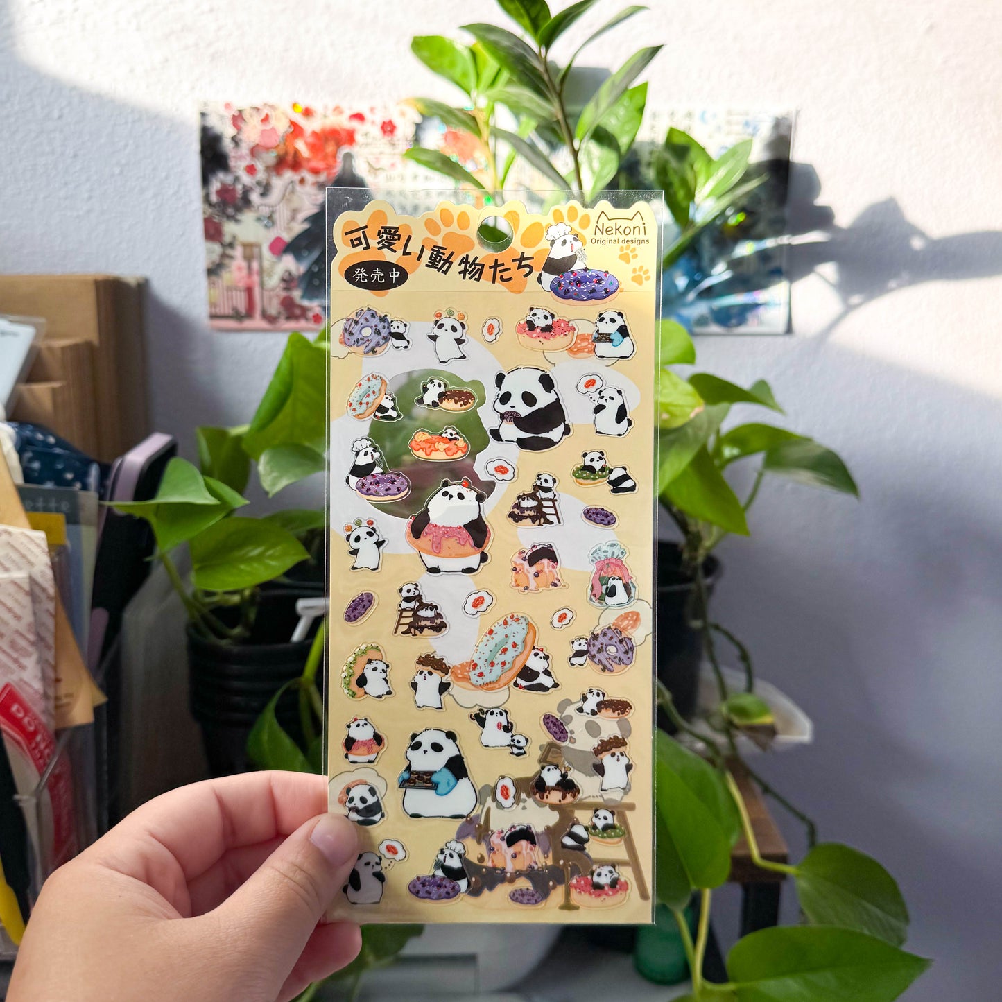 chef panda sticker sheet