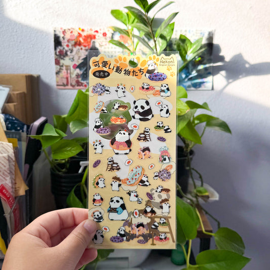 chef panda sticker sheet