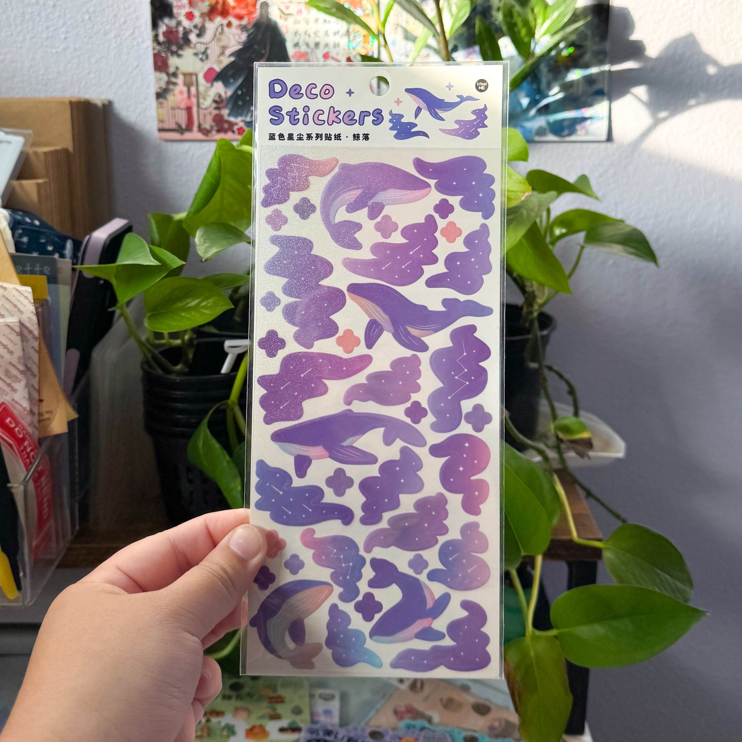 xxl deco holo vinyl sticker sheet