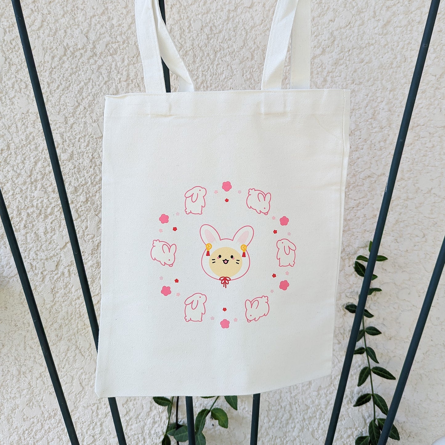 rabbit tote bag