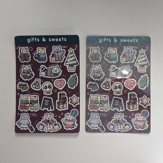 gifts and sweets sticker sheet