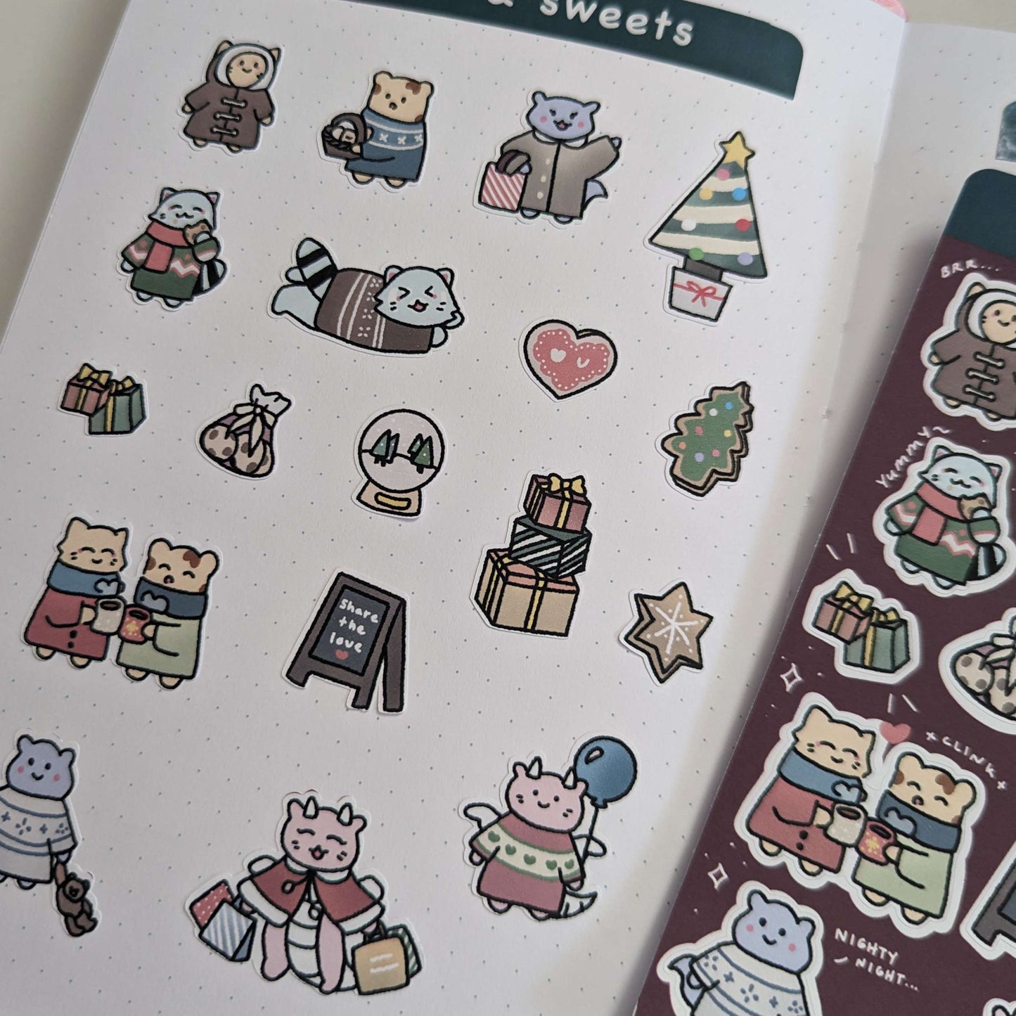 gifts and sweets sticker sheet