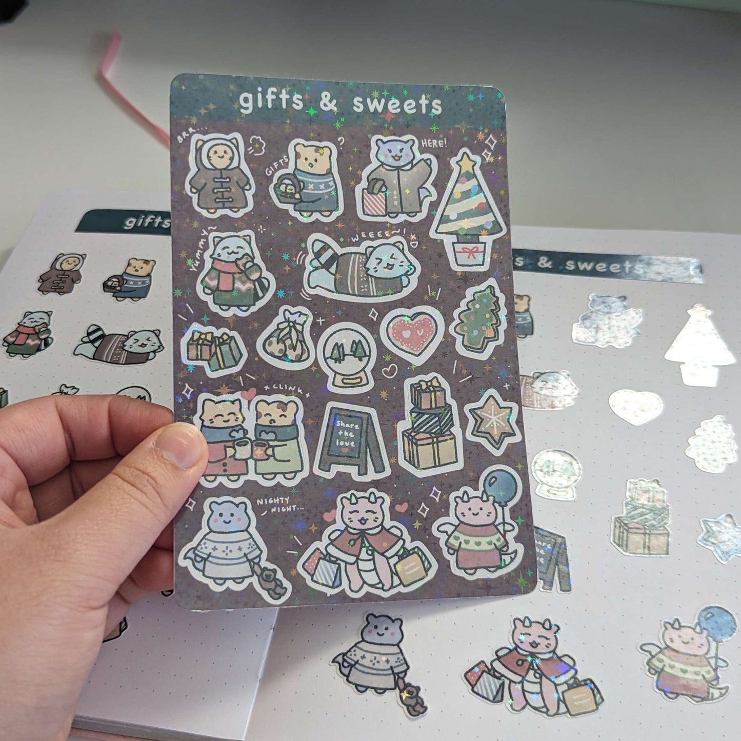 gifts and sweets sticker sheet