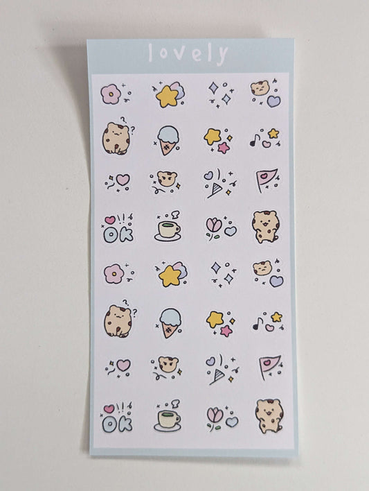 lovely kilala sticker sheet