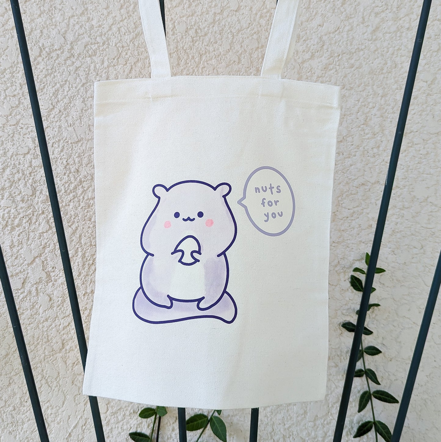 nuts for you tote bag