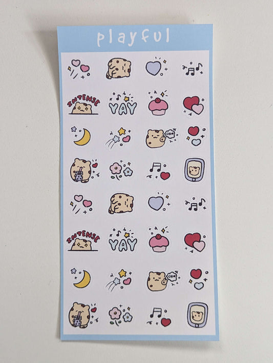 playful kilala sticker sheet