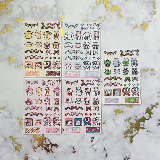 MINI sanrio x pombubu sticker set