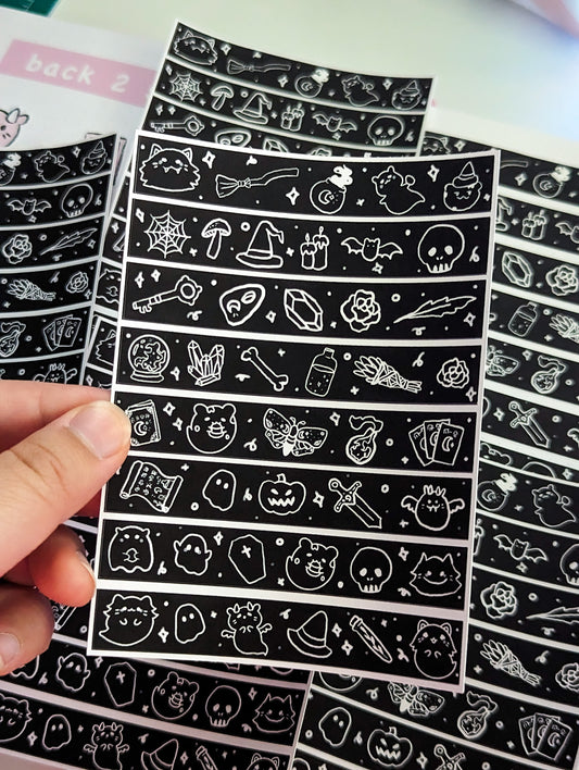 spooky washi tape sticker
