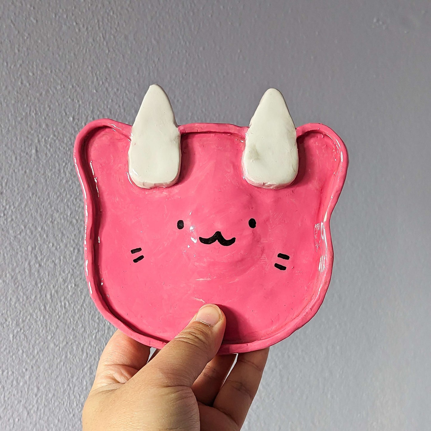 cute handmade character trinket tray