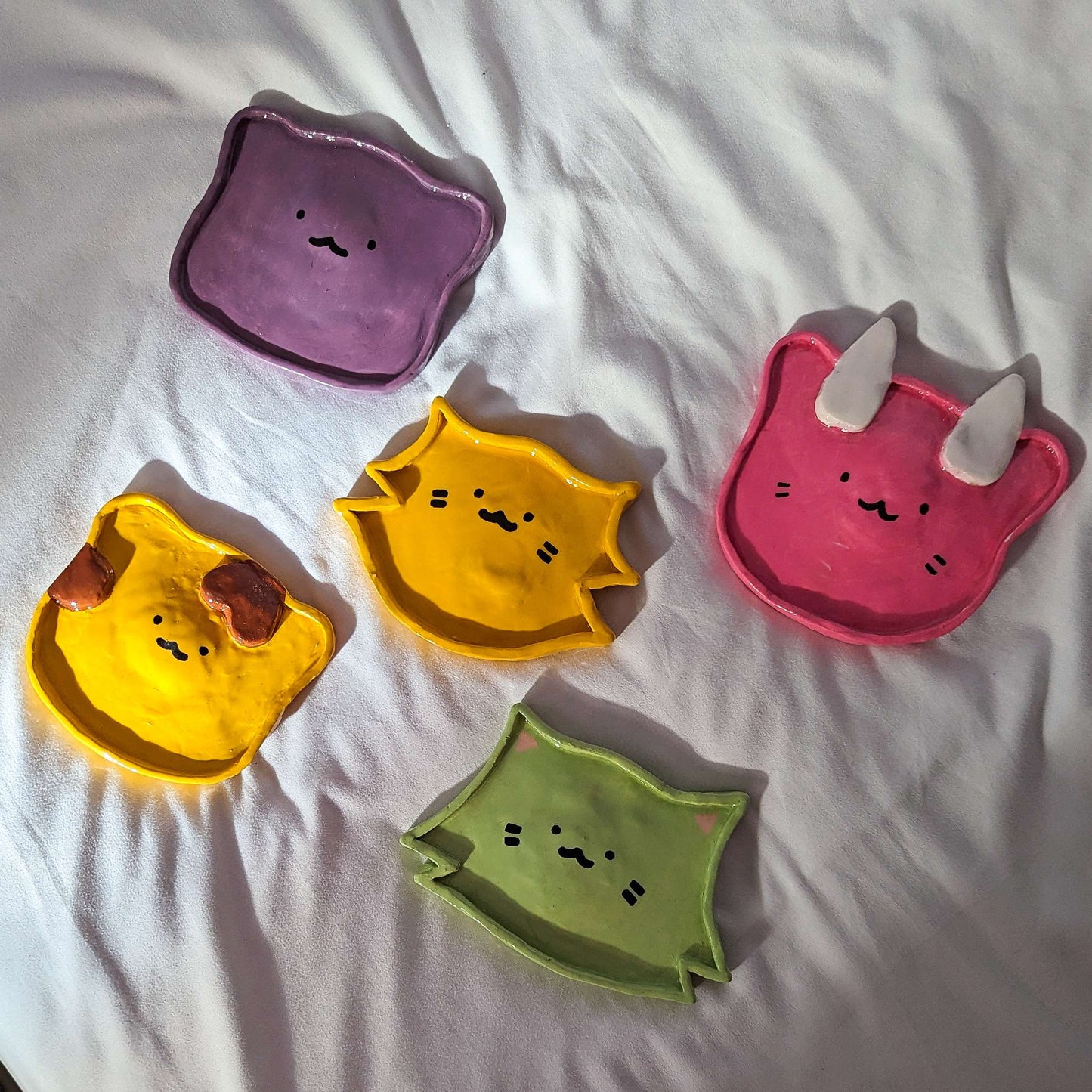 cute handmade character trinket tray