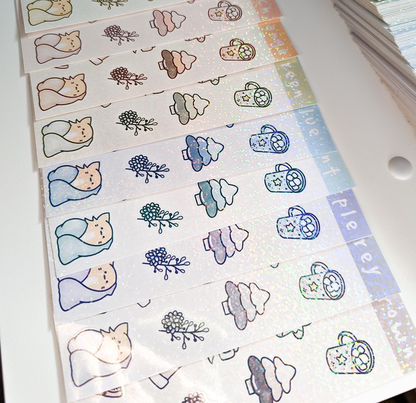 MINI cozy sticker sheets