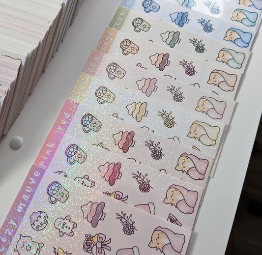 cozy colors sticker sheets