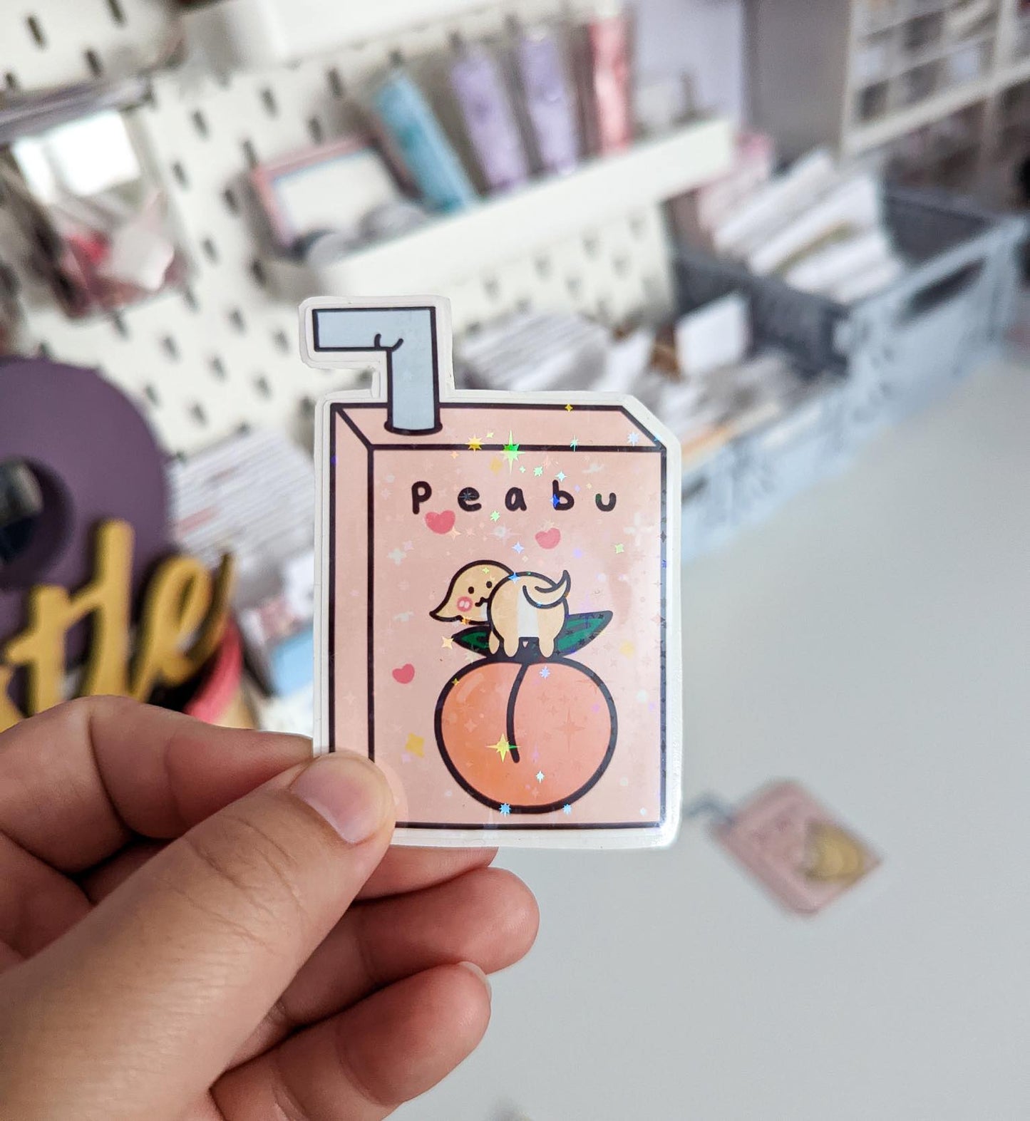 holo juice box vinyl sticker