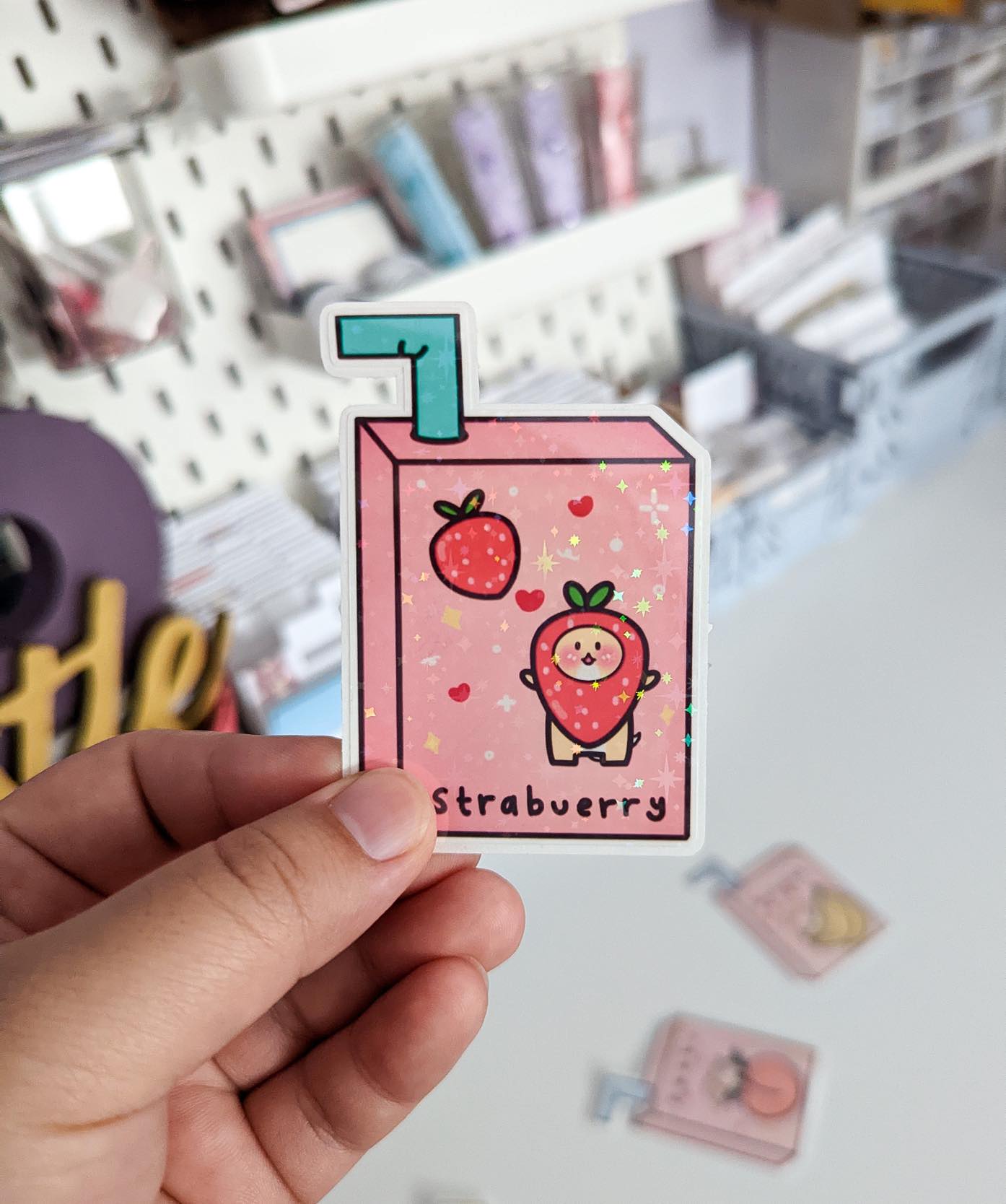 holo juice box vinyl sticker