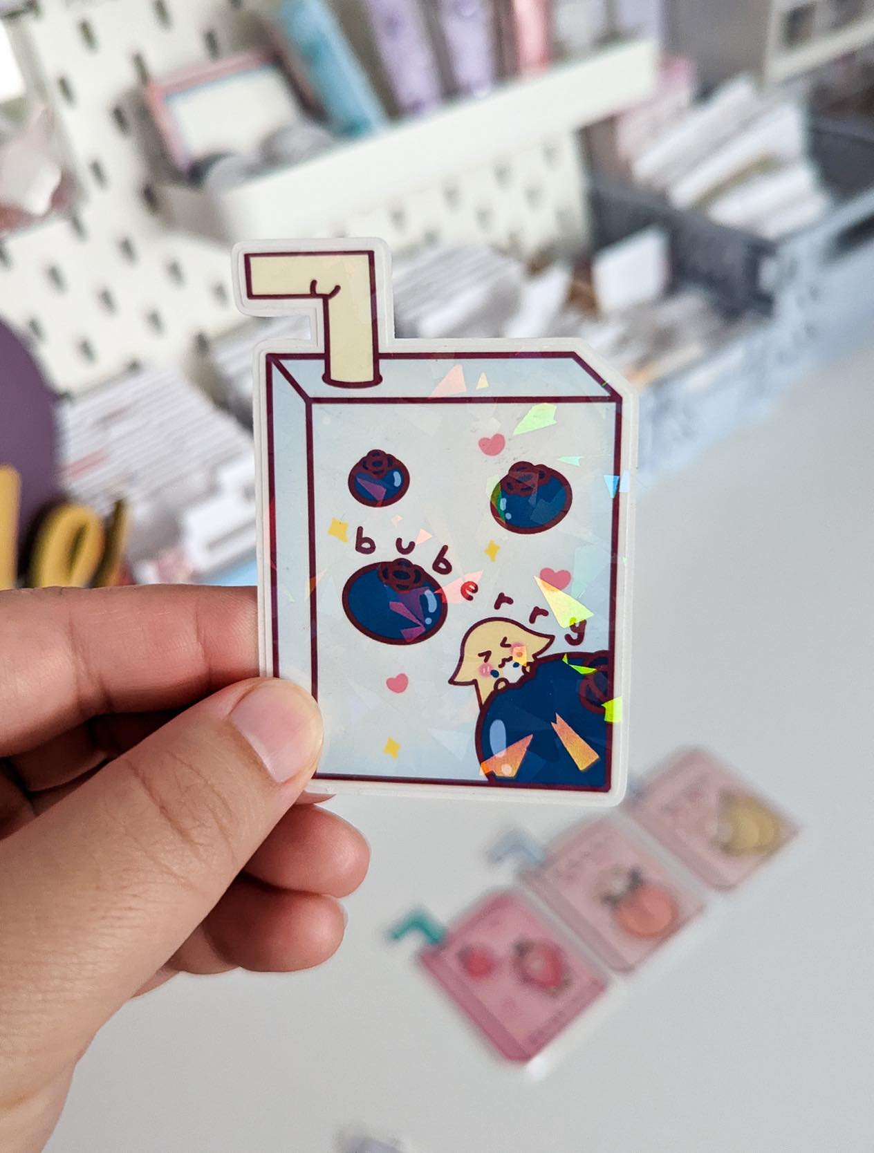 holo juice box vinyl sticker