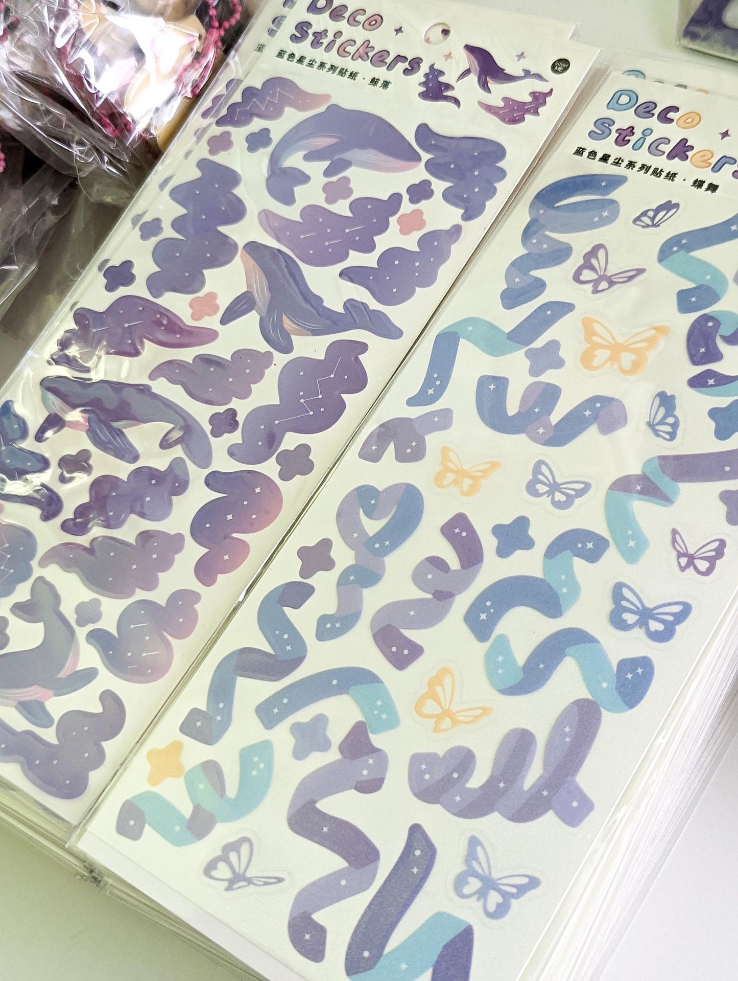 xxl deco holo vinyl sticker sheet